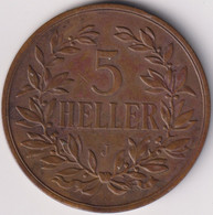 GERMAN EAST AFRICA , 5 HELLER 1908 J - German East Africa