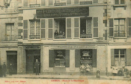 Lisieux * Devanture Peinture & Vitrerie Papiers Peints Jules SARABEN , Place De La République * Commerce Magasin - Lisieux