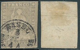 1854-62 SVIZZERA USATO ALLEGORIA SEDUTA 2 R - RF14 - Gebraucht