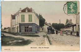 1913 MORMANT : Patisserie Rue De NANGIS Animée Attelage - Mormant