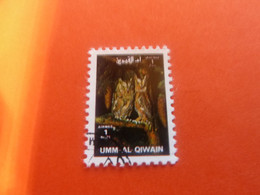 Umm Al Qiwain - Animaux En Voie De Disparition - Chouettes -Val 1 Riyal - Air Mail - Oblitéré - Année 1972 - - Aigles & Rapaces Diurnes