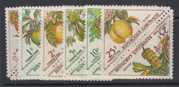 Gabon, Scott J34-J45, MNH Pairs - Portomarken