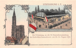 STRASBOURG-STRASSBURG-Bas-Rhin-Festhalle 20-24 August 1905-Dessin-Illustrateur-carte Dessinée - Strasbourg