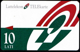 LATVIA Phonecard MAGNETIC LOGO 10 LATS The First Public Alkatel Phone Card 1996 Year - Lettonie