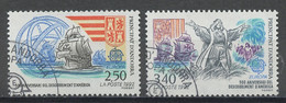 Andorre Français - Andorra 1992 Y&T N°416 à 417 - Michel N°437 à 438 (o) - EUROPA - Used Stamps