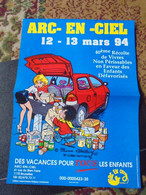 Natacha Affiche Promotionnelle Operation Arc En Ciel 1994 Format 42 X 30 Walthery Bon Etat - Affiches & Offsets