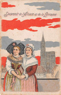 STRASBOURG-STRASSBURG-Bas-Rhin-Souvenir D'Alsace-Lorraine-Alsacienne-Cathédrale-Dessin-Illustrateur-carte Dessinée - Straatsburg