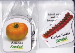 Magnets - 2 Magnets - Savéol - Les Fruits - Ananas - Cerise Rubis - Un 2éme Lot Pour 0,50 Cts Supplémentaire - - Reklame