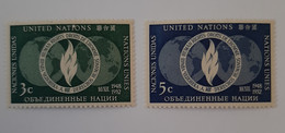 N° 13 Et 14       Déclaration Universelle Des Droits De L' Homme 1948-52  -  Neufs Sans Charnière - Unused Stamps
