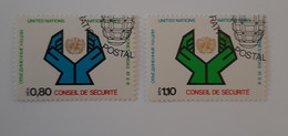 N° 66 Et 67       Conseil De Sécurité Des Nations-Unies - Used Stamps