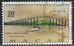 Macau Macao – 1974 Taipa Bridge 20 Avos Used Stamp - Used Stamps