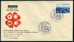 Turkey 1970 IUAT, International Union Against Tuberculosis Congress, Haelth, Disease | Special Cover, Sept. 4 - Lettres & Documents