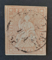 Suisse 1854/62 N°28 Ob TTB  Cote 70€ - Gebraucht