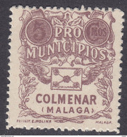 LOTE 2230  ///  (C100) GUERRA CILVIL VIÑETA COLMENAR (MALAGA) Nº 3 A (PAPEL CARTON) CATALOGO FESOFI/SOF  **MNH  MUY RARO - Emisiones Nacionalistas