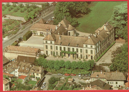 Vue Aérienne Du Château De Coppet - La Façade Côté Lac Et Le Parc - Coppet