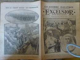 Journal Excelsior 15 Octobre 1916 WW1 Guerre Militaria Tzarine Et Grandes Duchesses Tatiana Grecs Goerlitz Cinéma Poilus - Otros