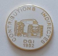 Pin' S  D G I  1992, CONTRIBUTIONS  INDIRECTES  ( DIRECTION GÉNÉRALE DES IMPÔTS  ) - Administrations