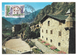 Carte Premier Jour  Andorre -  Andorra 1980 Maison Des Vallées - Autres & Non Classés