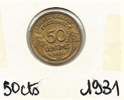 50 Centimes "Morlon" 1931   SUP - 50 Centimes