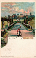 Litho Künstlerkarte AK Wien K U K Belvedere Kaiser Schloß Museum Österreich Ungarn Austria Autriche Stücker München - Belvedère