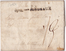 27053# 32 COL PAR BORDEAUX LETTRE Datée De CAP HAÏTIEN 1799 COLONIES GIRONDE - Entry Postmarks