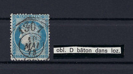 Frankreich Mi.51 Gestempelt Obl. D. Baton Dans Loz. - 1871-1875 Cérès