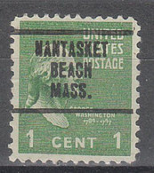 USA Precancel Vorausentwertungen Preo Locals Massachusetts, Nantasket Beach 707 - Preobliterati