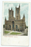 Lincolnshire Postcard  Lincoln Cathedral Posted With Bloxwich  Squared Circle Pmk - Lincoln