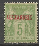 ALEXANDRIE N° 5 NEUF*  CHARNIERE  / MH - Neufs