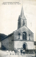 87 - Saint Priest De Taurion - L'Eglise - La Sortie Des Vêpres - Saint Priest Taurion