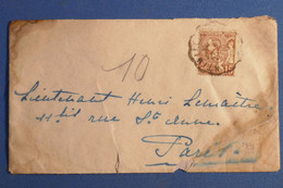 AN15 MONACO    PETITE LETTRE  1919  MONTE CARLO   POUR PARIS    ++ +AFFRANCH. INTERESSANT - Storia Postale