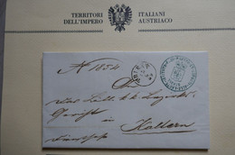 C ITALIE BELLE LETTRE RARE COURRIER OFFICIEL 1859 TRENTINO POUR HALLERN+ AFFRANCHISSEMENT PLAISANT - Unclassified