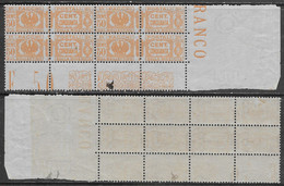 Italia Italy 1927 Regno Pacchi Postali C50 Quartina Angolo Sa N.PP28 Nuovo Integro MNH ** - Pacchi Postali
