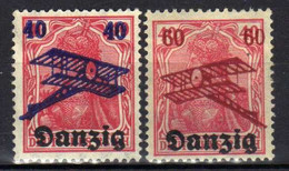 Danzig 1920 Mi 50-51 *, Flugpost / Air Mail [150122XIII] - Danzig