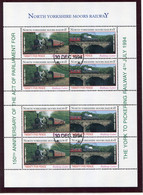 GB 1994 North Yorkshire Moors Railway Sheetlet, "Unissued" Railway Letter Stamps York - Pickering Train + 1992 Year Pack - Cinderella