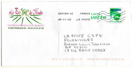 Entier Postal PAP Repiqué Privé Lot Et Garonne Francescas Les Prés Du Moulin EHPAD. Moulin à Vent - Listos A Ser Enviados : Réplicas Privadas