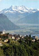 Glion-sur-Montreux Et Vue Sur Villeneuve (4493) - Villeneuve