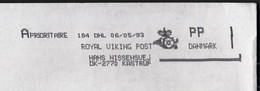 Denmark Kastrup 1993 / Royal Viking Post, PP / Postage Paid / Machine Stamp - ATM - Franking Machines (EMA)