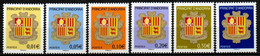 Andorre - 2010 - Yvert N° 681 à 686 **  - Série Courante, Armoiries - Nuevos