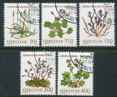 FAROE IS. 1980 Meadow Flowers Used.  Michel 48-52 - Isole Faroer