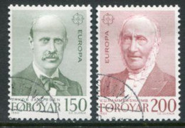 FAROE IS. 1980 Europa: Personalities Used.  Michel 53-54 - Isole Faroer