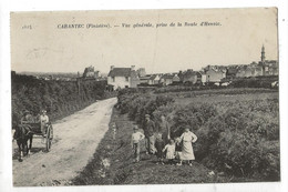 Carentec (29) : MP D'un Attelage à L'entrée Du Bourg Sur La Route D'Henvic En 1918 (animé) PF. - Carantec