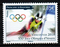 Andorre - 2010 - Yvert N° 687 **  - Jeux Olympiques D'hiver à Vancouver - Nuevos