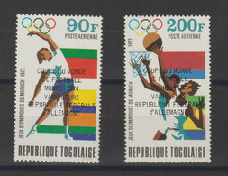 Togo 1974 Coupe Du Monde Football PA 233-34, 2 Val ** MNH - Togo (1960-...)