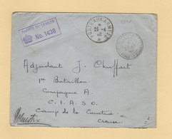 Censure Anglaise No 1438 Sur Lettre Adressee Au Camp De La Courtine - 1940 - Feldpost Office 18 - Oorlog 1939-45