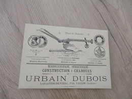 Carte  Pub Publicité Illustrée Urbain Dubois Labastide De Virac Maréchalerie Serrurerie - Advertising