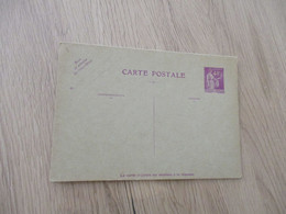 Entier France Vierge Type Paix 40 C + 40 C Violet Carte Postale En Réponse Payée YT 281 CPRP1 Sans  Date - Standaardpostkaarten En TSC (Voor 1995)