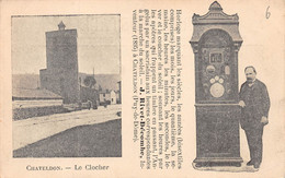 [63]  Chateldon - Le Clocher - Horloge Composée De Onze- Cents Pièces  - Inventeur J. RIVET-DÉCOMBE - ( ͡♥ ͜ʖ ͡♥) ♥ - Chateldon