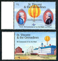 Saint Vincent Grenadines 1993 Balloon Blanchard First Air Mail 200 Years (Yvert 1770, SG Gibbons 2300) - Fesselballons