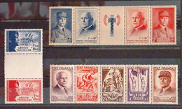 France Timbres Neufs * * (MNH), Bandes Pétain Et Légion Tricolore, Cote 150 Euros. - Unused Stamps